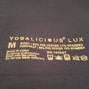 Women's Navy Blue Yogalicious Lux leggings
